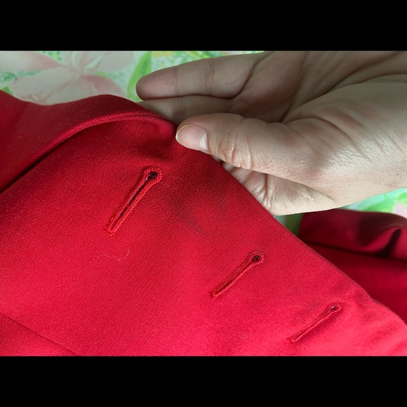 YVES SAINT LAURENT Vintage Red Blazer - Picture 12 of 13